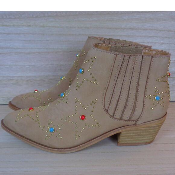 Chinese Laundry Boot Fayme Western‎ Cowboy Booties Stars Womens Size 6.5 - Picture 2 of 8